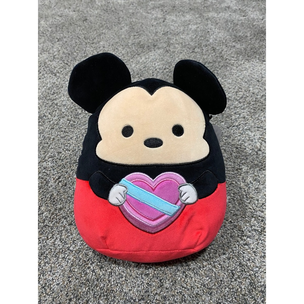 Squishmallows Plush Toy Unisex 8 Inch Red New Mickey Mouse Valentine Heart